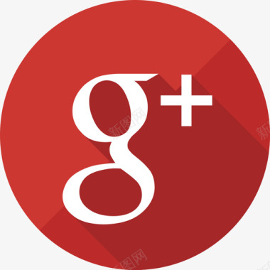 GooglePlus社交媒体圆形平面图标图标