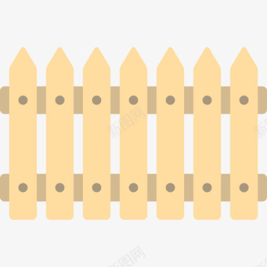 围栏园艺2平坦图标图标