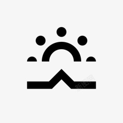 清晨icon日出黎明清晨图标高清图片