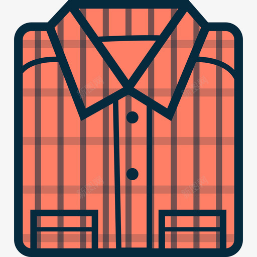 衬衫时装旅行装备图标svg_新图网 https://ixintu.com 旅行装备 时装 衬衫