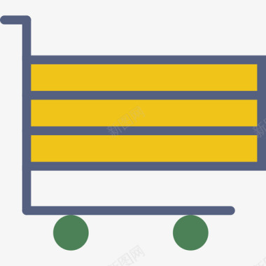 购物车商务系列3扁平图标图标