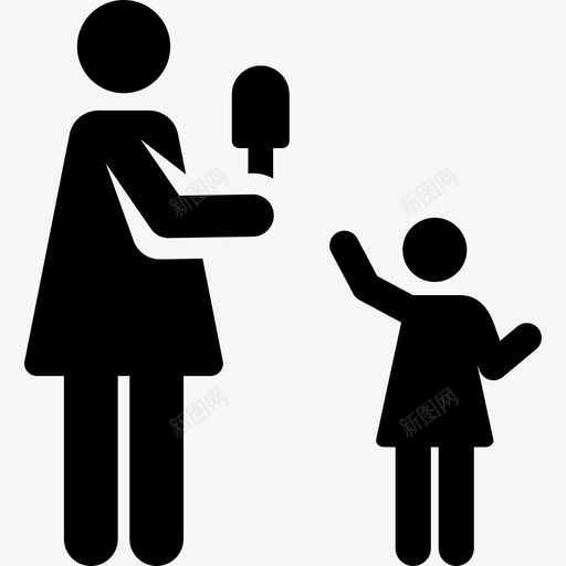 母亲节日人类象形图填充图标svg_新图网 https://ixintu.com 填充 母亲 节日人类象形图