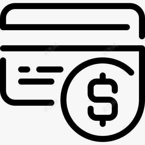 信用卡银行商业图标svg_新图网 https://ixintu.com 信用卡 商业 支付 支付方式和流程 金融 银行