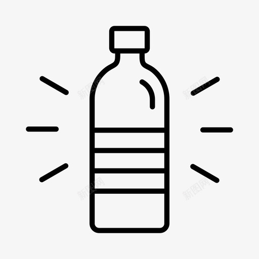 塑料绿色能源塑料瓶图标svg_新图网 https://ixintu.com 可持续发展 塑料 塑料瓶 循环利用 绿色能源