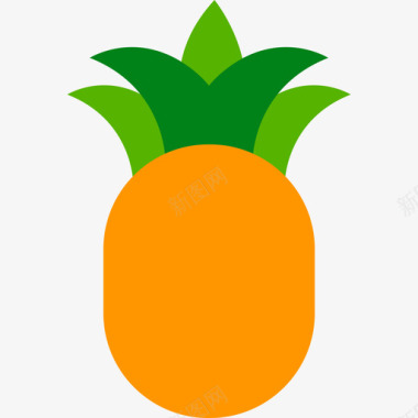 菠萝食物水果和蔬菜图标图标