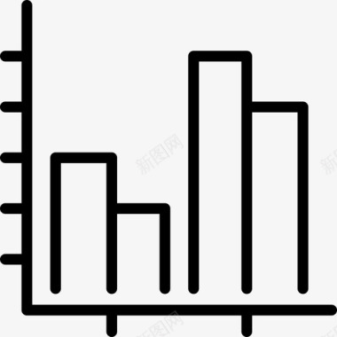 统计学科学研究线性图标图标