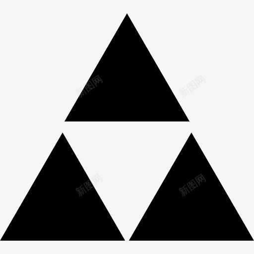 三角形抽象元素填充图标svg_新图网 https://ixintu.com 三角形 填充 抽象元素
