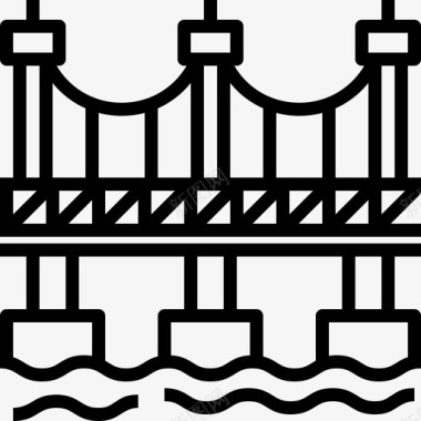 桥景观集2线性图标图标