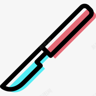 手术刀医疗器械套装颜色图标图标