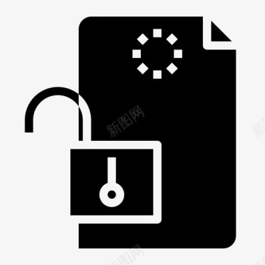 文件锁定保护安全图标图标
