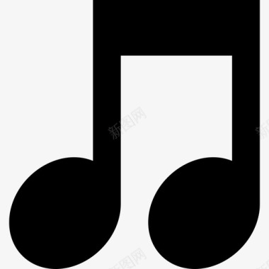 夸弗音乐音乐符号和注释图标图标