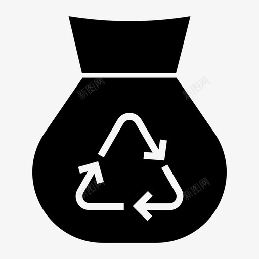垃圾箱可生物降解废物绿色废物图标svg_新图网 https://ixintu.com 再生纸 可生物降解废物 回收站 垃圾箱 污染装置2 绿色废物 自然废物