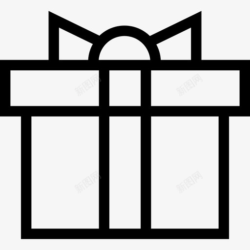 礼物圣诞元素直系图标svg_新图网 https://ixintu.com 圣诞元素 直系 礼物