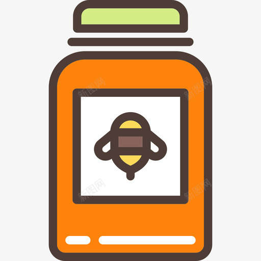 蜂蜜线性颜色农业元素线性颜色图标svg_新图网 https://ixintu.com 线性颜色 线性颜色农业元素 蜂蜜