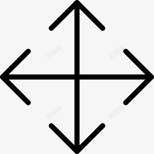 移动箭头设置直线图标svg_新图网 https://ixintu.com 直线 移动 箭头设置
