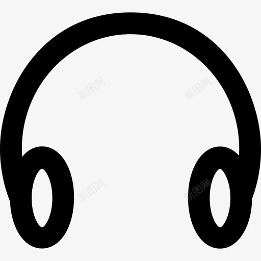 耳机学校系列粗体圆形图标svg_新图网 https://ixintu.com 学校系列 粗体圆形 耳机