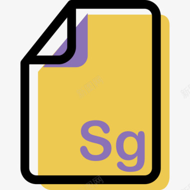 Sg颜色文件类型和内容资源图标图标