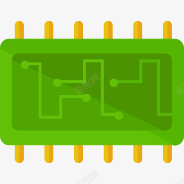 微芯片电子5平板图标图标