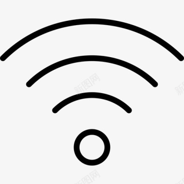 Wifi接口线路工艺线性图标图标
