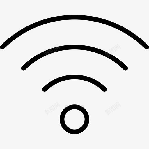 Wifi接口线路工艺线性图标svg_新图网 https://ixintu.com Wifi 接口线路工艺 线性