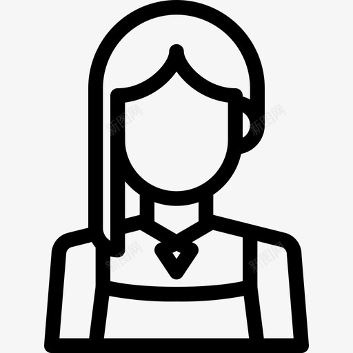 化身角色女性人类图标svg_新图网 https://ixintu.com 人物 人类 化身角色 女性 用户
