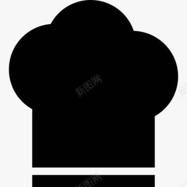 厨师帽食品图标系列填充图标