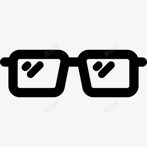 眼镜创业和商业图标收集线性svg_新图网 https://ixintu.com 创业和商业图标收集 眼镜 线性