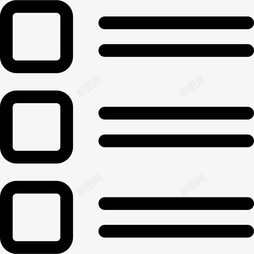 列表界面图标资源线性svg_新图网 https://ixintu.com 列表 界面图标资源 线性