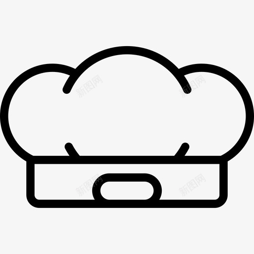 厨师帽餐厅元素2线性图标svg_新图网 https://ixintu.com 厨师帽 线性 餐厅元素2