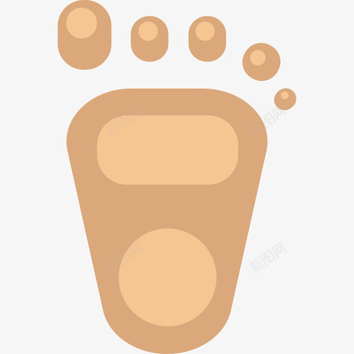 脚印婴儿2扁平图标svg_新图网 https://ixintu.com 婴儿2 扁平 新生儿脚印 脚印
