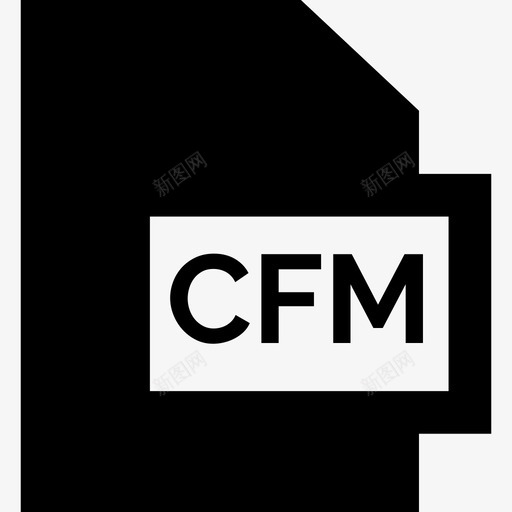 Cfm文件格式集合已填充图标svg_新图网 https://ixintu.com Cfm 已填充 文件格式集合