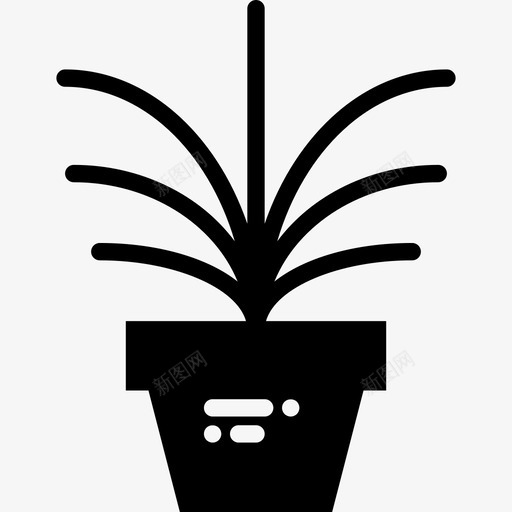 植物家庭收集2填充图标svg_新图网 https://ixintu.com 填充 家庭收集2 植物