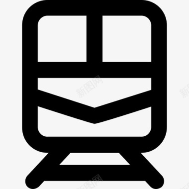 火车物流配送图标集合粗体圆形图标