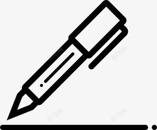 钢笔办公用品铅笔图标svg_新图网 https://ixintu.com 写作 办公用品 学习用品 钢笔 铅笔