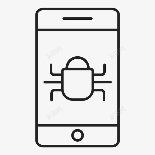 手机窃听代码黑客图标svg_新图网 https://ixintu.com 互联网 代码 手机窃听 搜索引擎优化 病毒 黑客