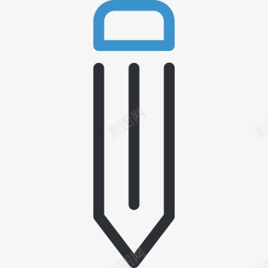铅笔商务搜索引擎优化蓝色图标图标