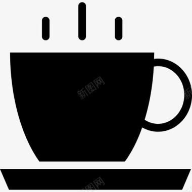 咖啡杯食品图标系列填充图标