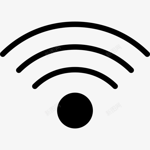 Wifi基本编译填充图标svg_新图网 https://ixintu.com Wifi 基本编译 填充