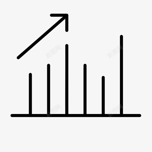 统计条形图业务图标svg_新图网 https://ixintu.com 业务 图形 数据 条形图 电子商务1瘦 统计