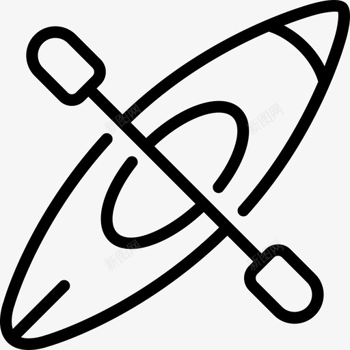 皮划艇探险队直线型图标svg_新图网 https://ixintu.com 探险队 皮划艇 直线型