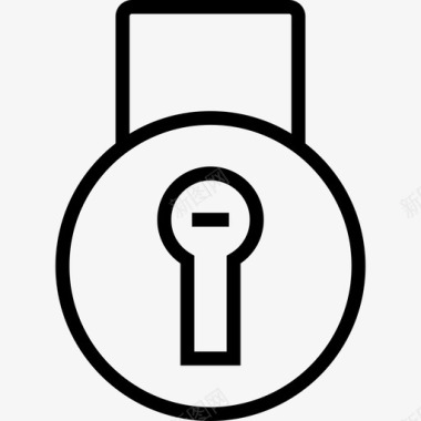 锁定用户3线性图标图标