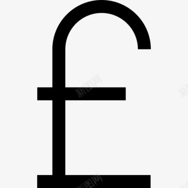 英镑货币托收直系图标图标