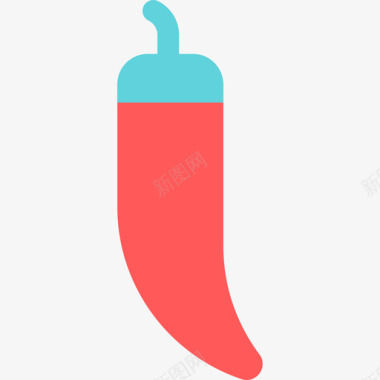 胡椒食品和餐厅元素扁平图标图标