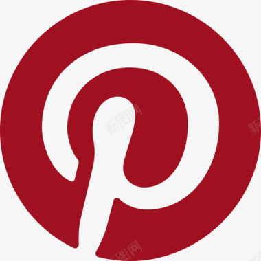 Pinterest社交媒体徽标2扁平图标图标