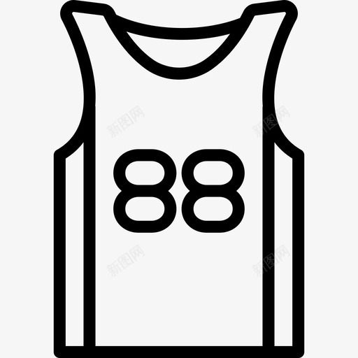 篮球运动衫运动系列直纹图标svg_新图网 https://ixintu.com 直纹 篮球运动衫 运动系列