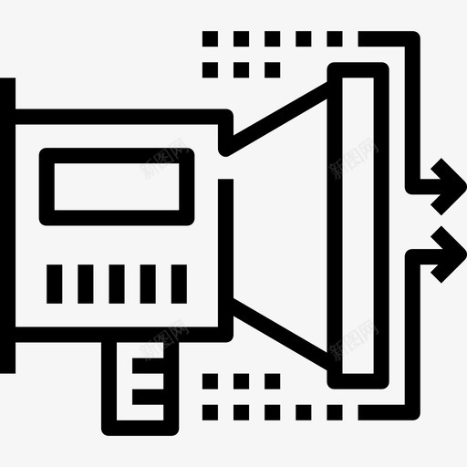 促销数字营销线性图标svg_新图网 https://ixintu.com 促销 数字营销 线性