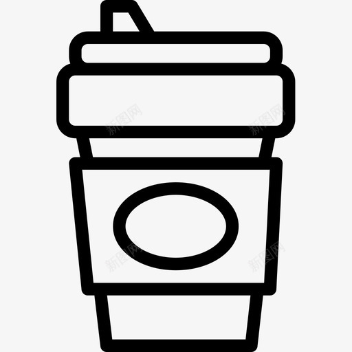 咖啡美食收藏2线性图标svg_新图网 https://ixintu.com 咖啡 线性 美食收藏2