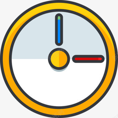 时钟pokemongo线性颜色图标图标