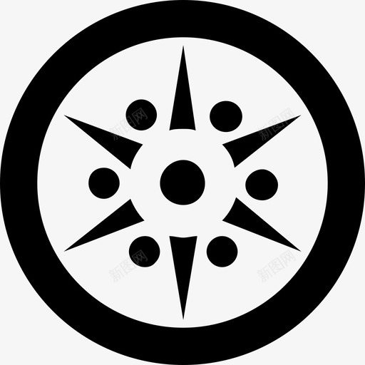 轮辋圆形轮辋车轮图标svg_新图网 https://ixintu.com 圆形 轮胎 轮辋 轮辋车轮