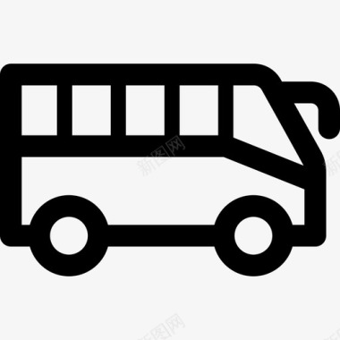 公共汽车线性旅行和旅游业其他图标图标